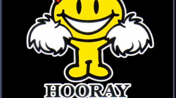 Hooray You Suck Yellow Chick Pom Pons Black Bkgd