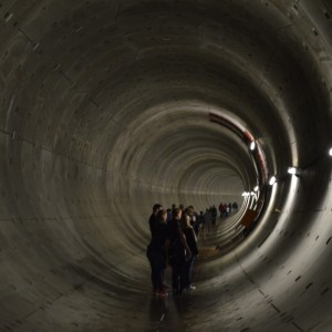 Tunnel With Line Of People 1